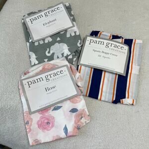 Pam Grace Boppy Covers New Bundle of 3( Elephant, Sports, Floral) Zipper